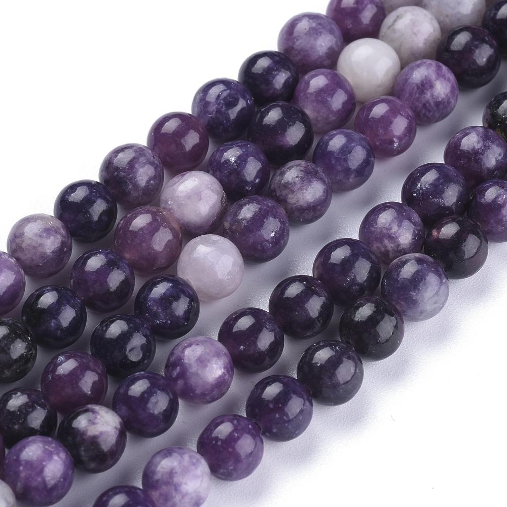 Lepidolite Beads gemstone bead strand product image