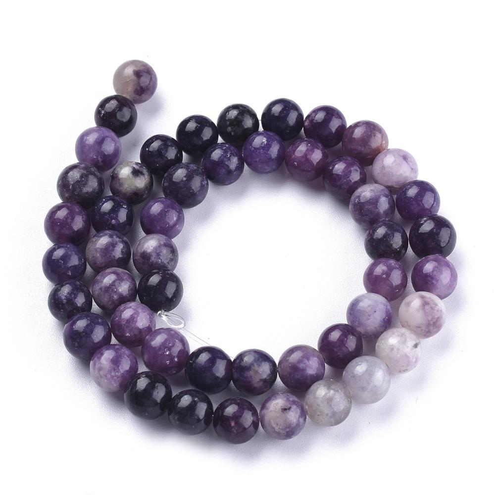 Lepidolite Beads gemstone bead strand product image