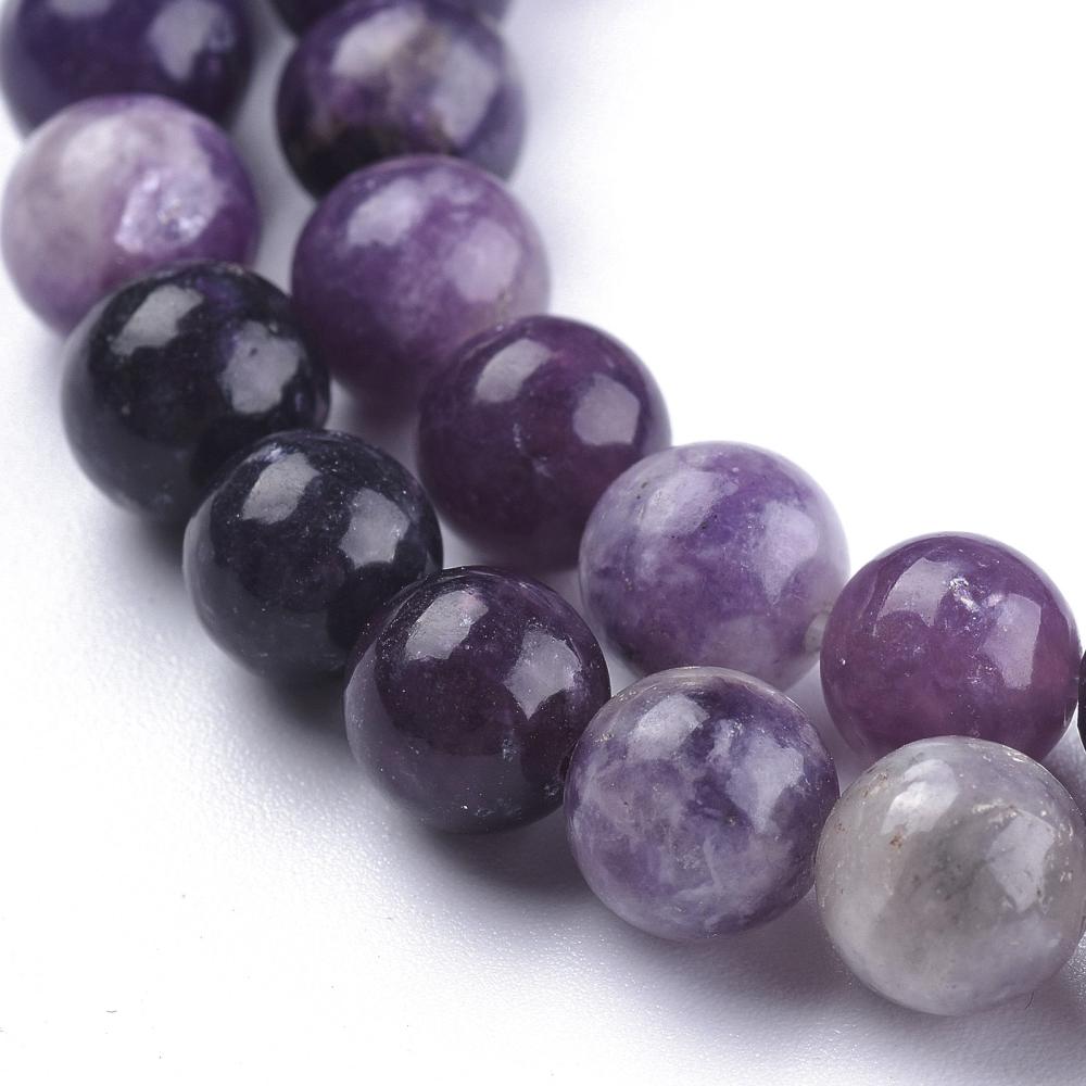 Lepidolite Beads gemstone bead strand product image