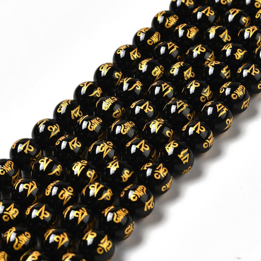 Om Mani Padme Hum Beads gemstone bead strand wholesale listing