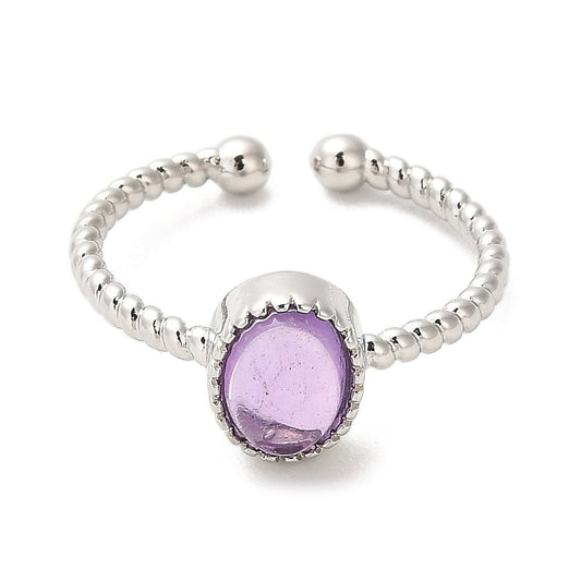 oval amethyst crystal ring wholesale Canada