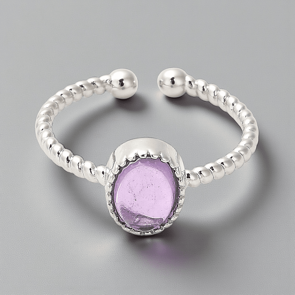 oval amethyst crystal ring crystal ring supplier Canada