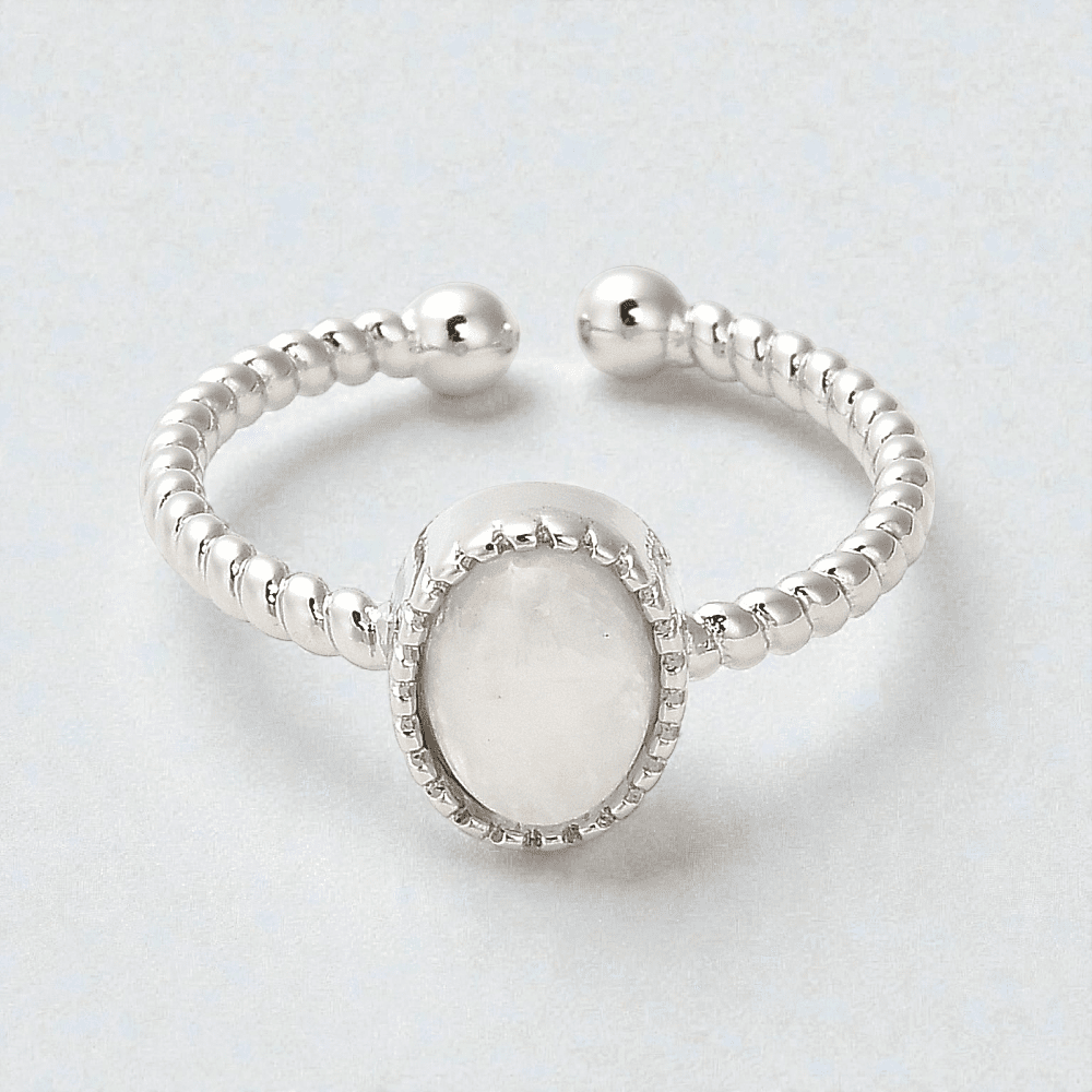 oval moonstone crystal ring wholesale Canada