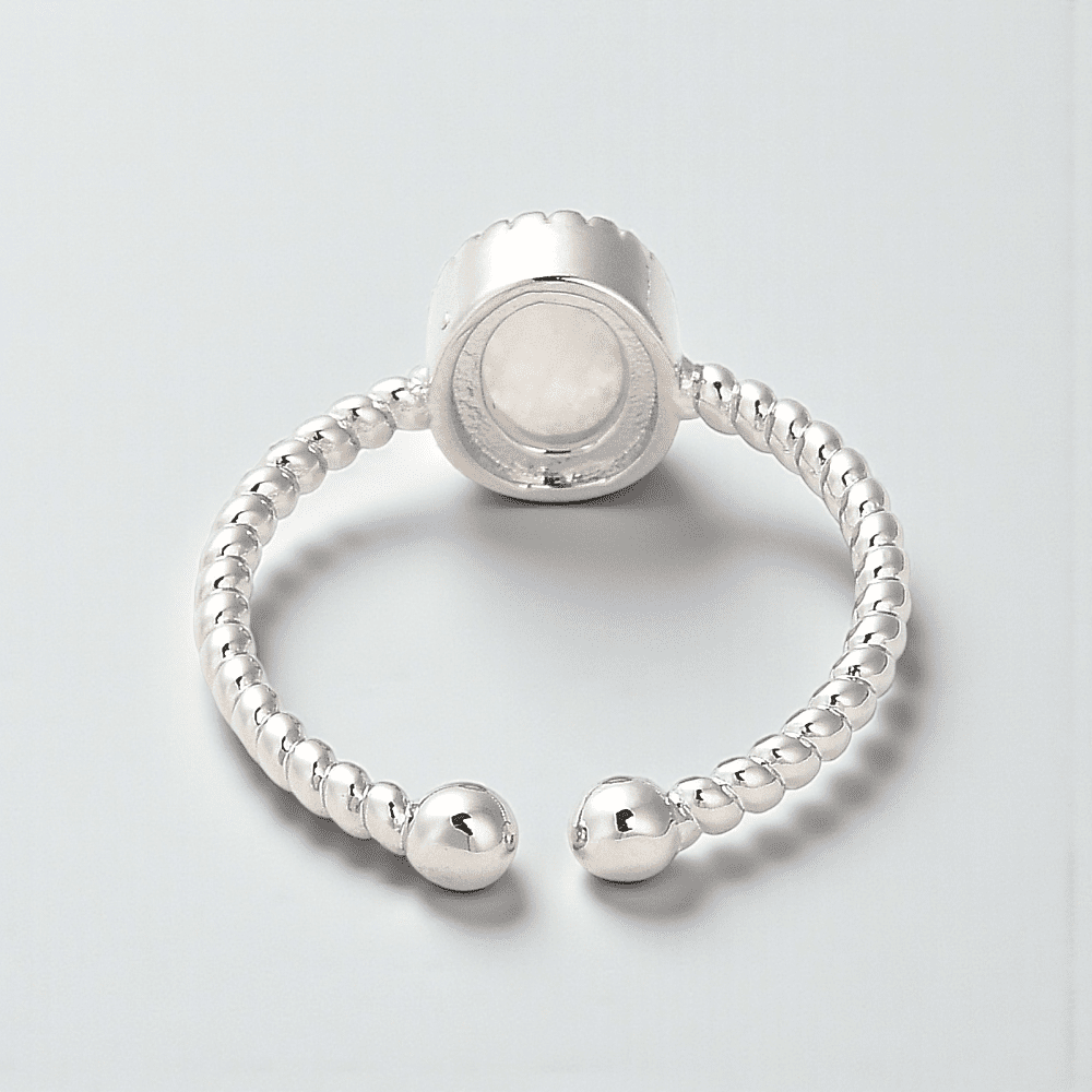 oval moonstone crystal ring crystal ring supplier Canada