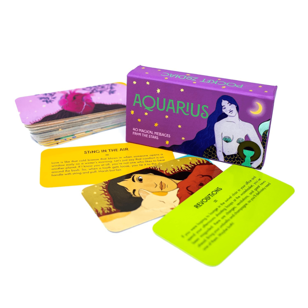 Pocket Zodiac: Aquarius by Robert Jones oracle card deck
