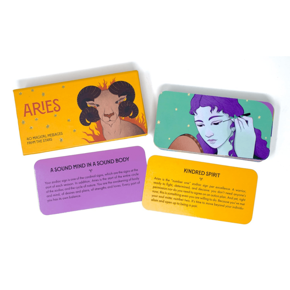 Pocket Zodiac: Aries by Ginny Chiara Viola oracle card deck