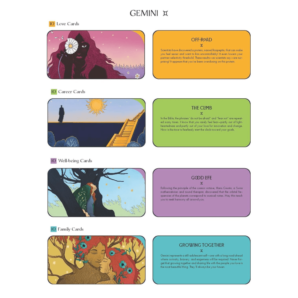 Pocket Zodiac: Gemini by Julia Parker, Derek Parker oracle card deck