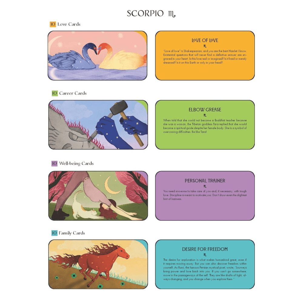 Pocket Zodiac: Scorpio by Ginny Chiara Viola oracle card deck