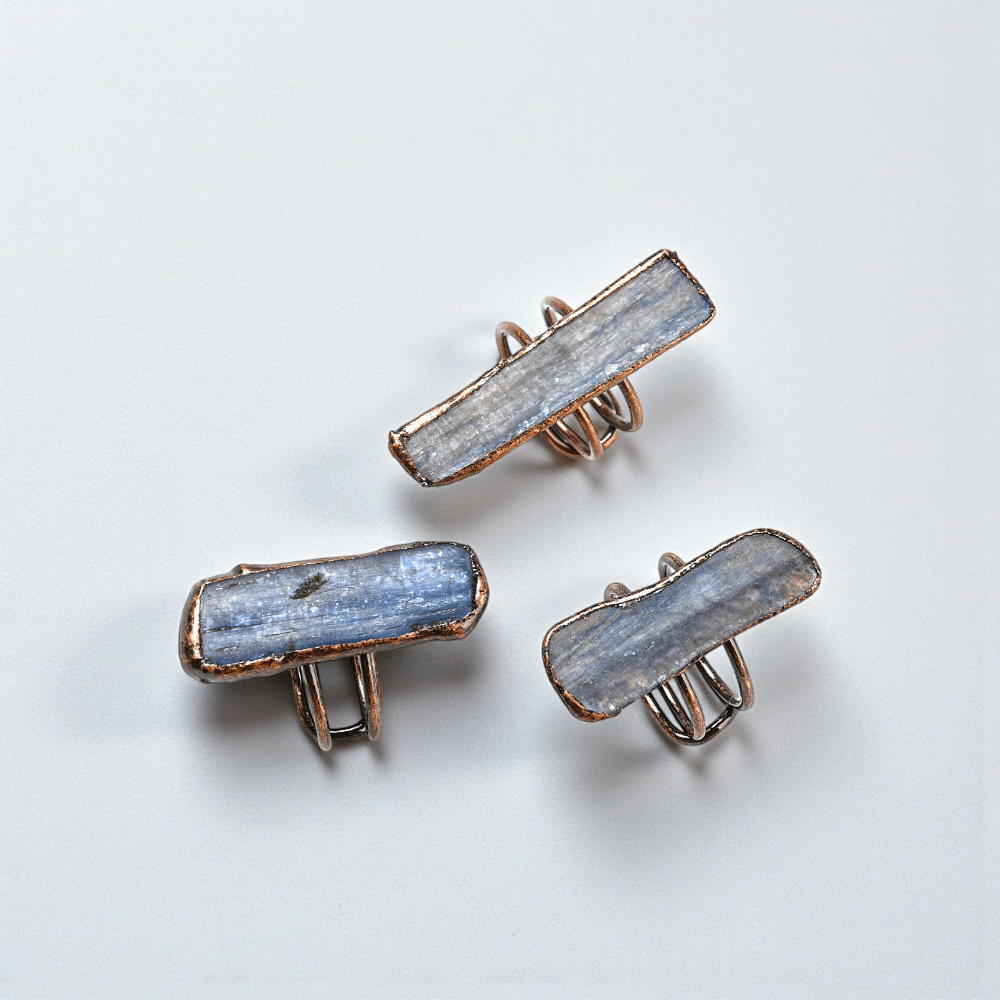 blue kyanite ring throat chakra communication available at Zen Collection Metaphysical Store Canada. Shop in-store or online now