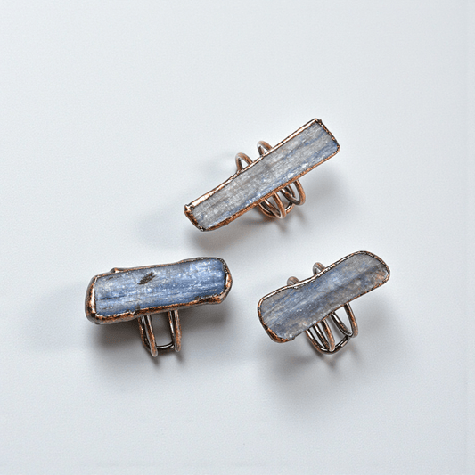blue kyanite ring throat chakra communication available at Zen Collection Metaphysical Store Canada. Shop in-store or online now