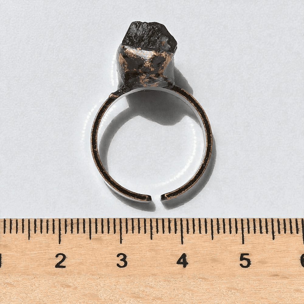black tourmaline open cuff ring wholesale Canada