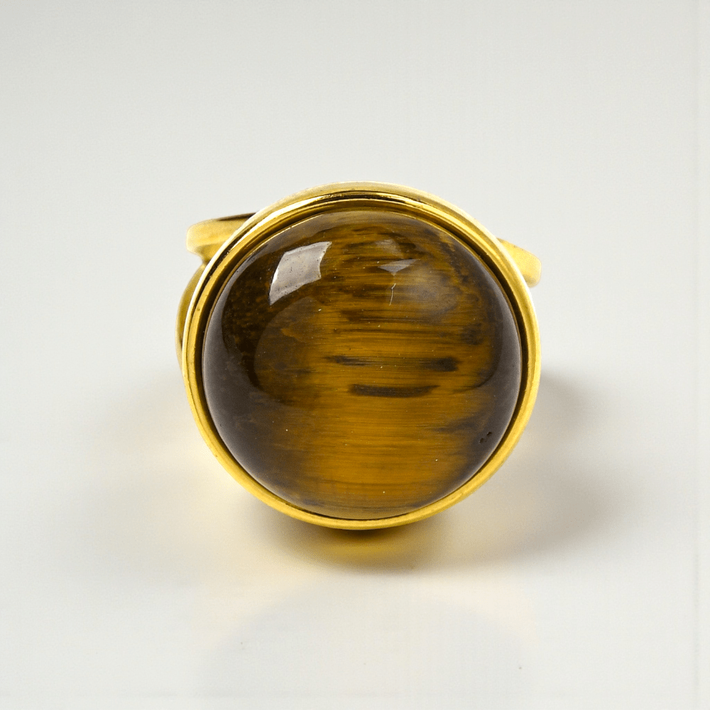 tiger eye ring solar plexus chakra confidence. Shop now with Zen Collection Metaphysical store in Barrie. In-store or online