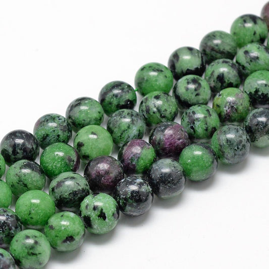 Ruby Zoisite Beads gemstone bead strand wholesale listing