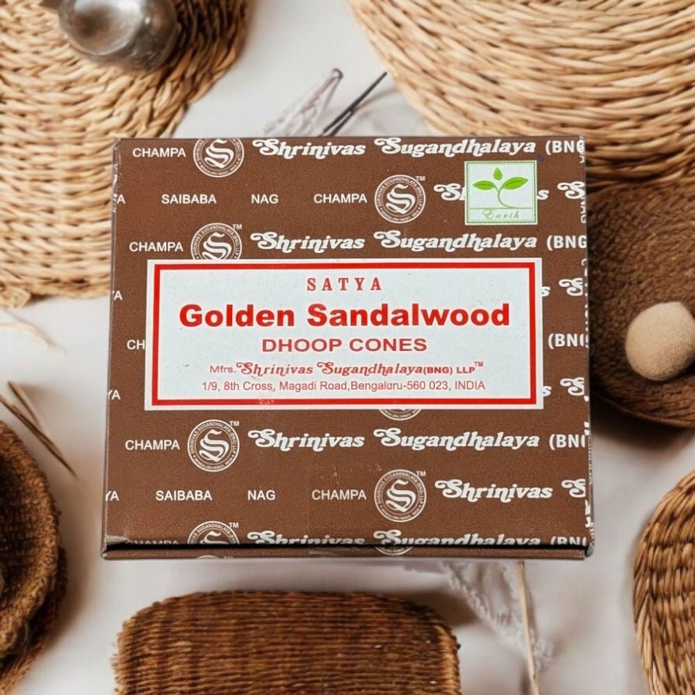 Satya Golden Sandalwood Incense Cones product image