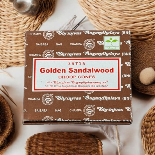 Satya Golden Sandalwood Incense Cones product image