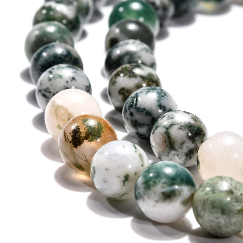 Tree Agate Beads gemstone bead strand product image