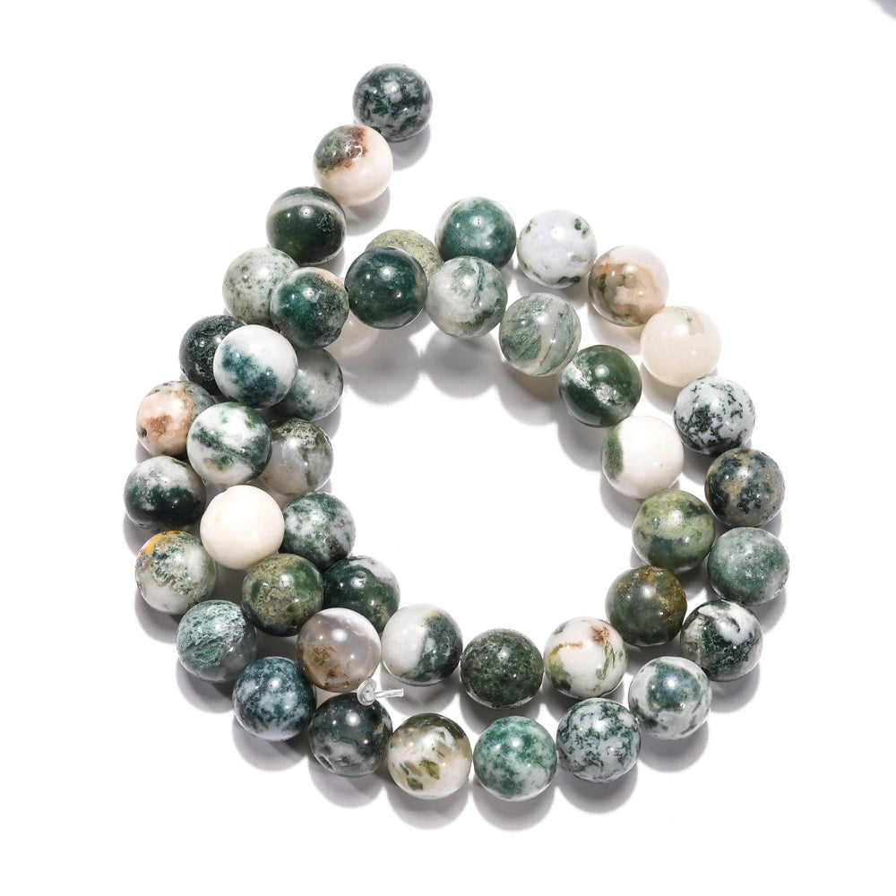Tree Agate Beads gemstone bead strand product image