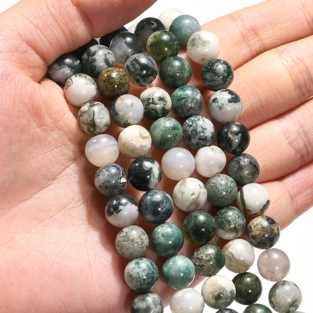 Tree Agate Beads gemstone bead strand product image