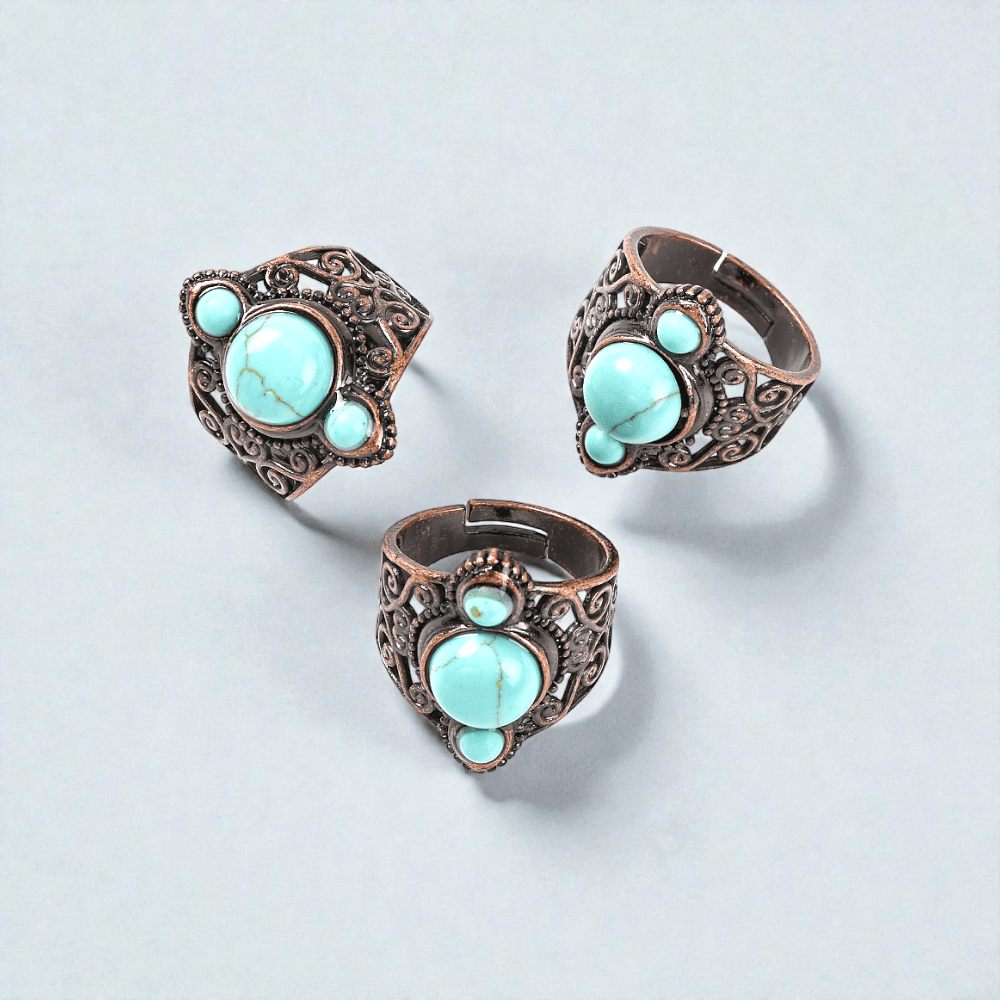 turquoise style ring throat chakra communication available at Zen Collection Metaphysical store in Barrie. Shop in-store or online now.