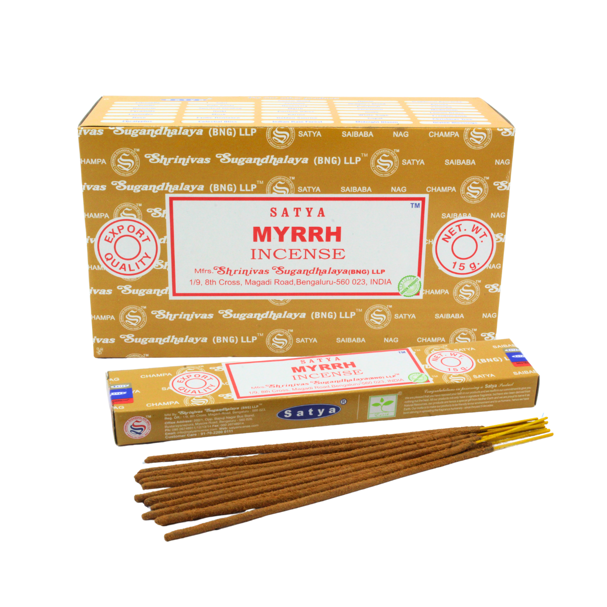 Satya Myrrh Incense Sticks incense sticks wholesale listing