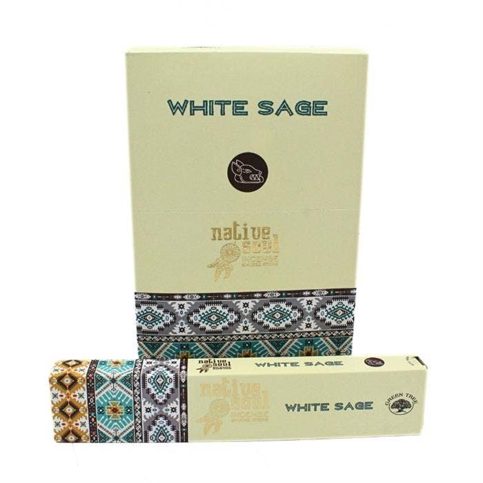 Green Tree Native Soul White Sage Incense 15 Grams incense sticks wholesale listing