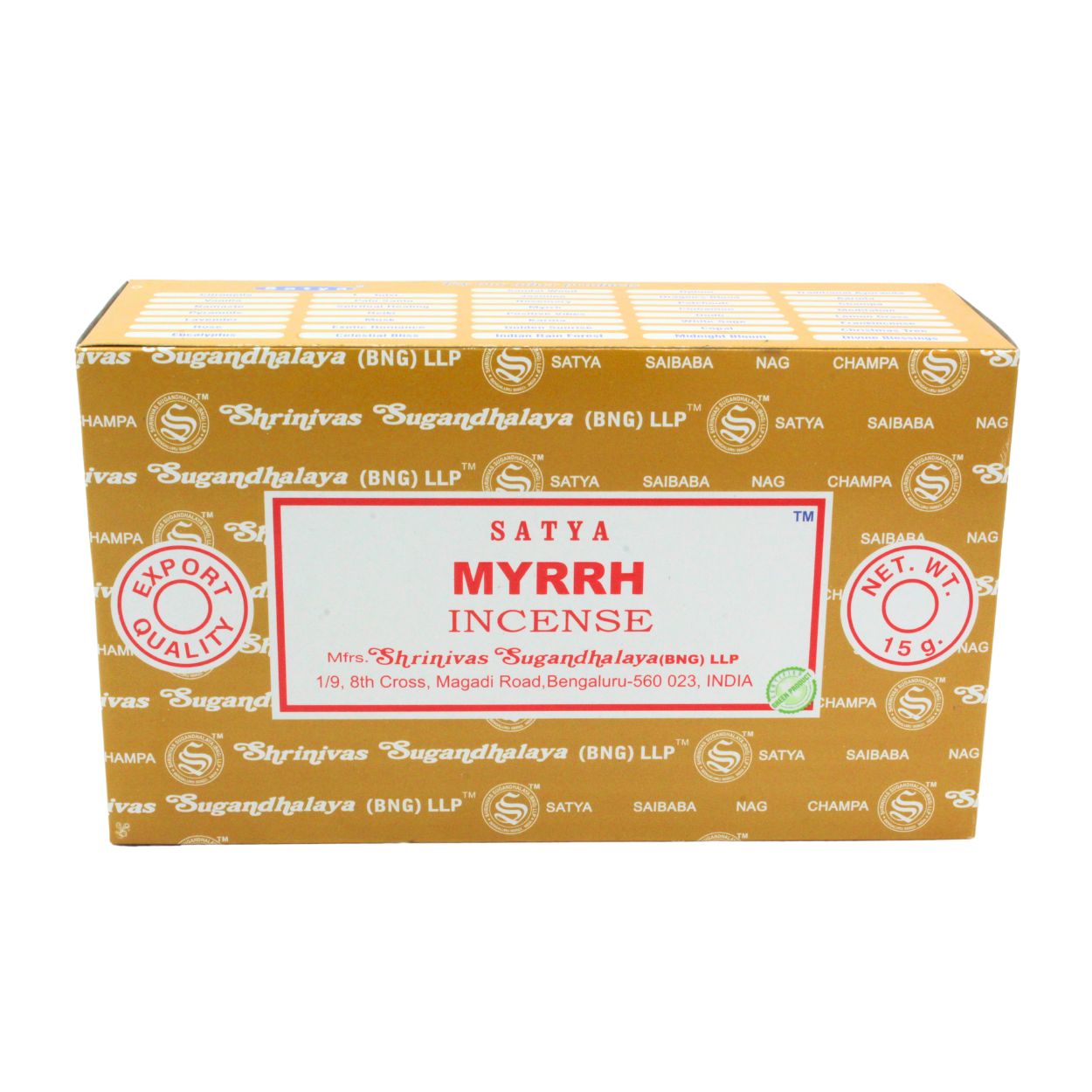 Satya Myrrh Incense Sticks incense sticks wholesale listing
