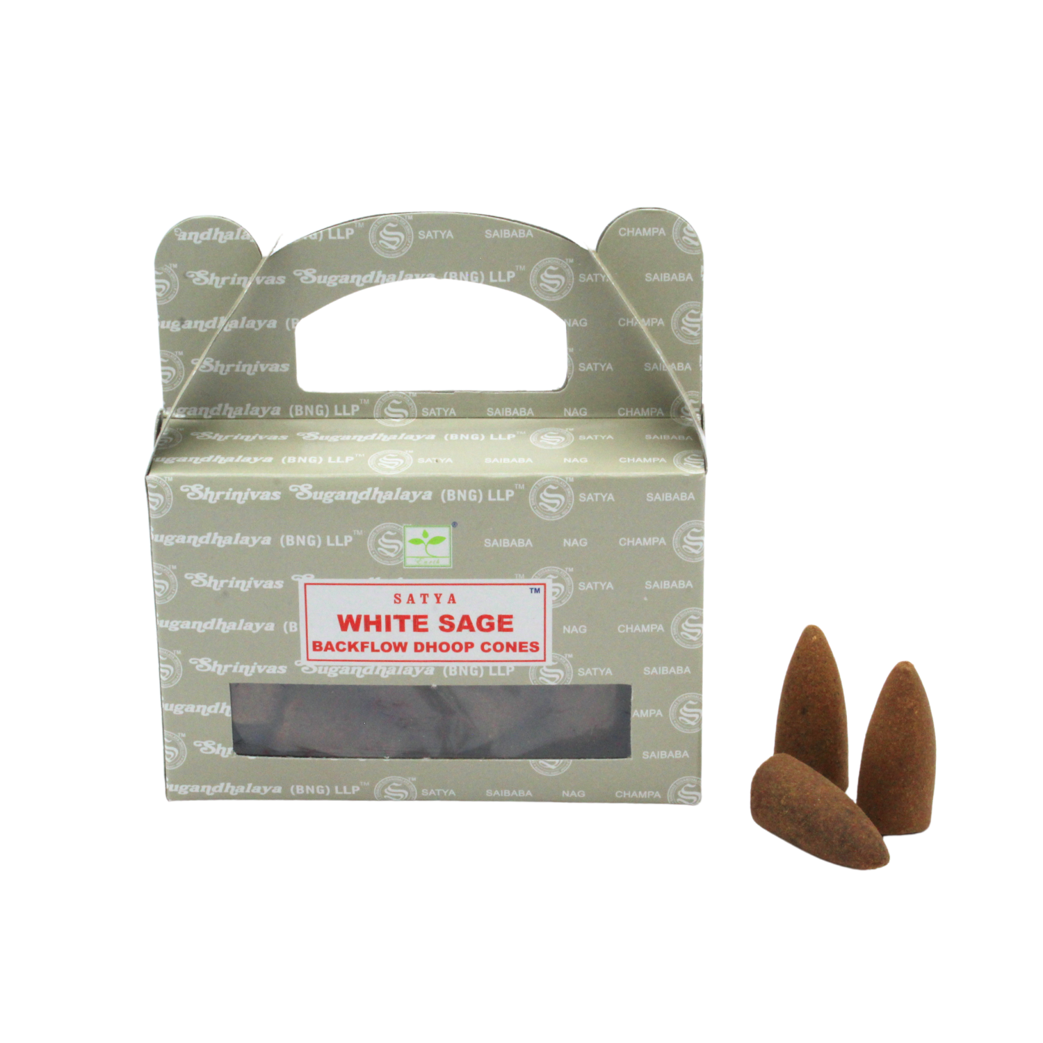 Satya White Sage Backflow Dhoop Cones backflow cones wholesale listing