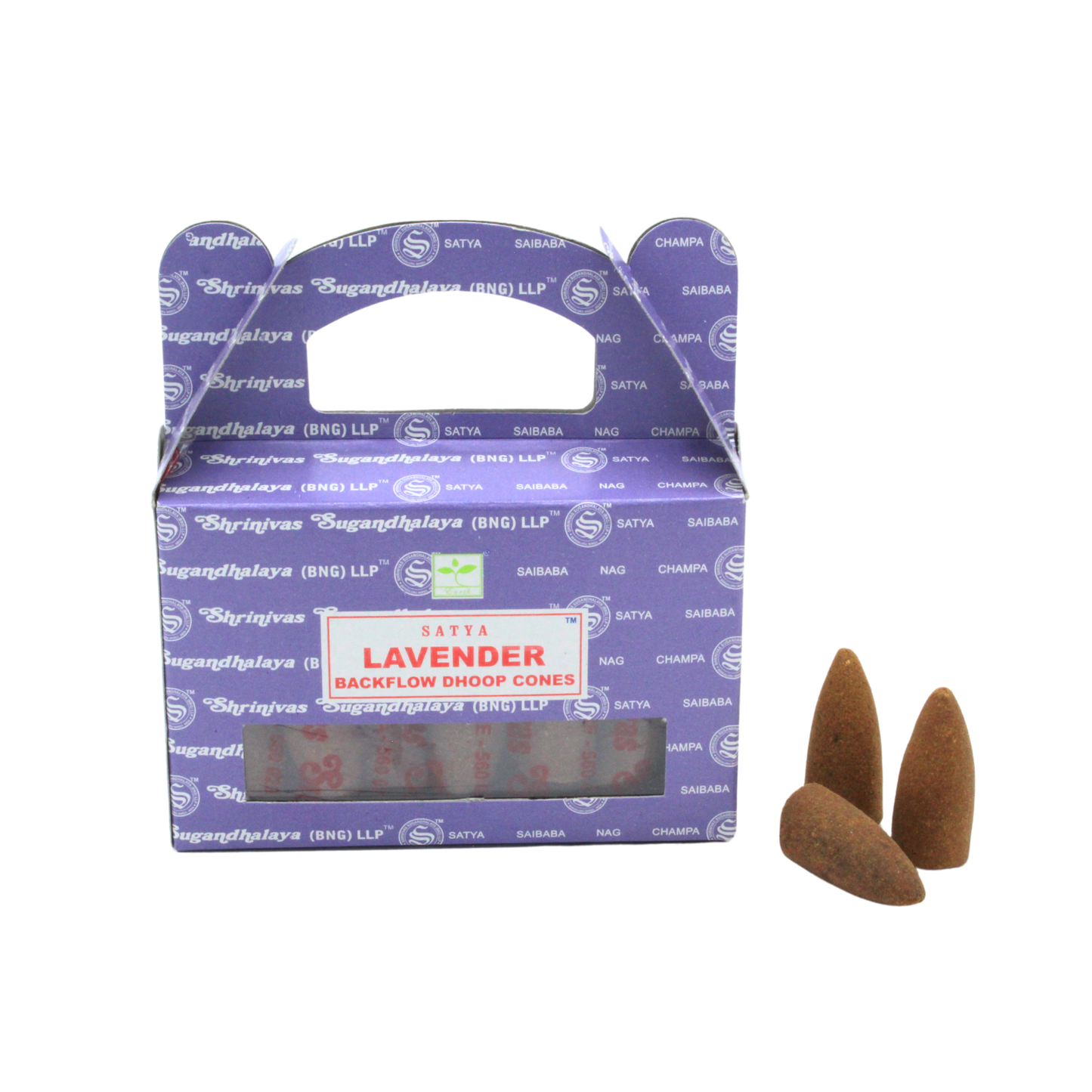 Satya Lavender Backflow Dhoop Cones backflow cones wholesale listing