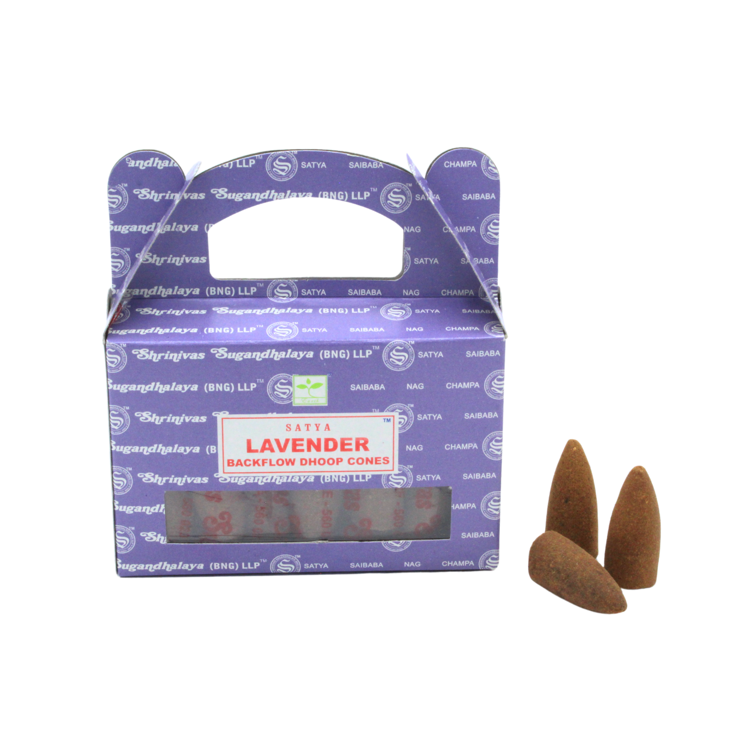 Satya Lavender Backflow Dhoop Cones backflow cones wholesale listing