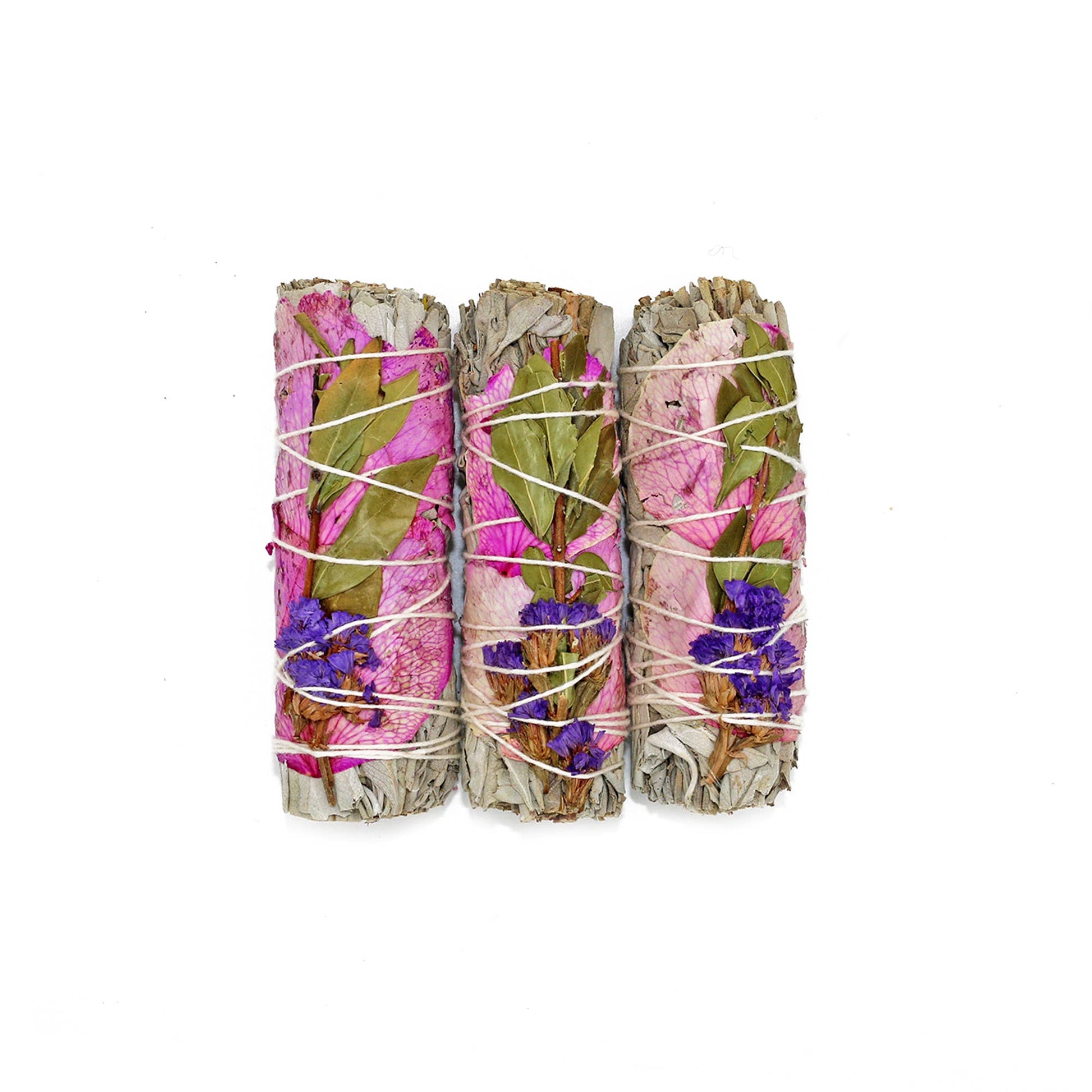 Rose Statice and Sage Smudge Stick product image 3