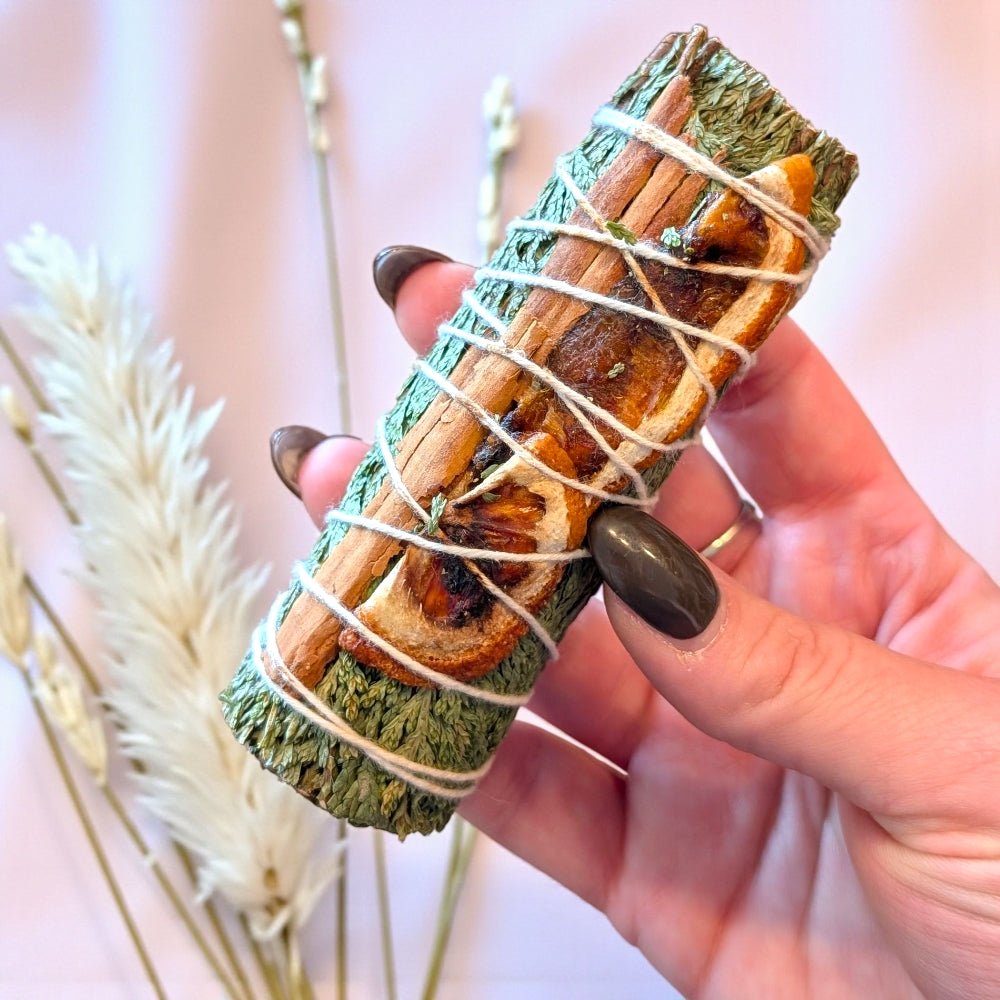 cedar orange and cinnamon smudge bundle bulk supplier Canada