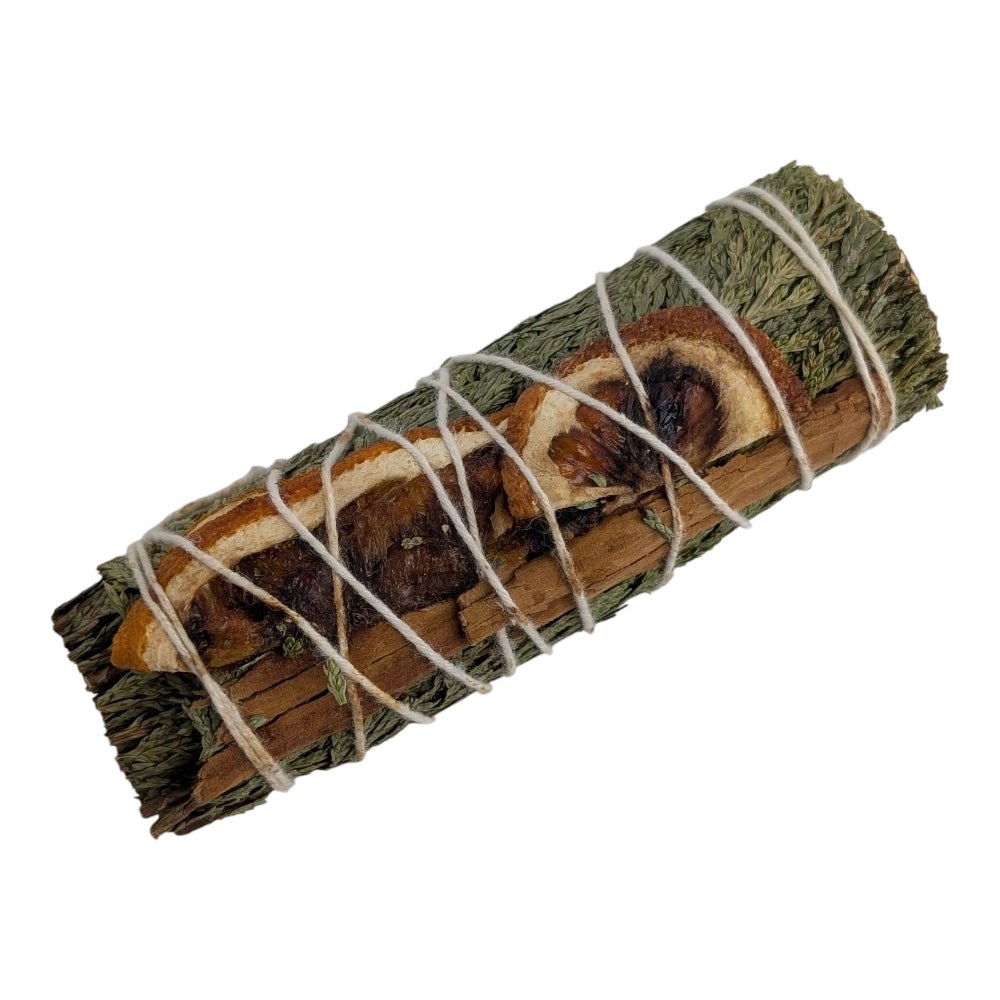 cedar orange and cinnamon smudge bundle Canadian wholesale ritual supply