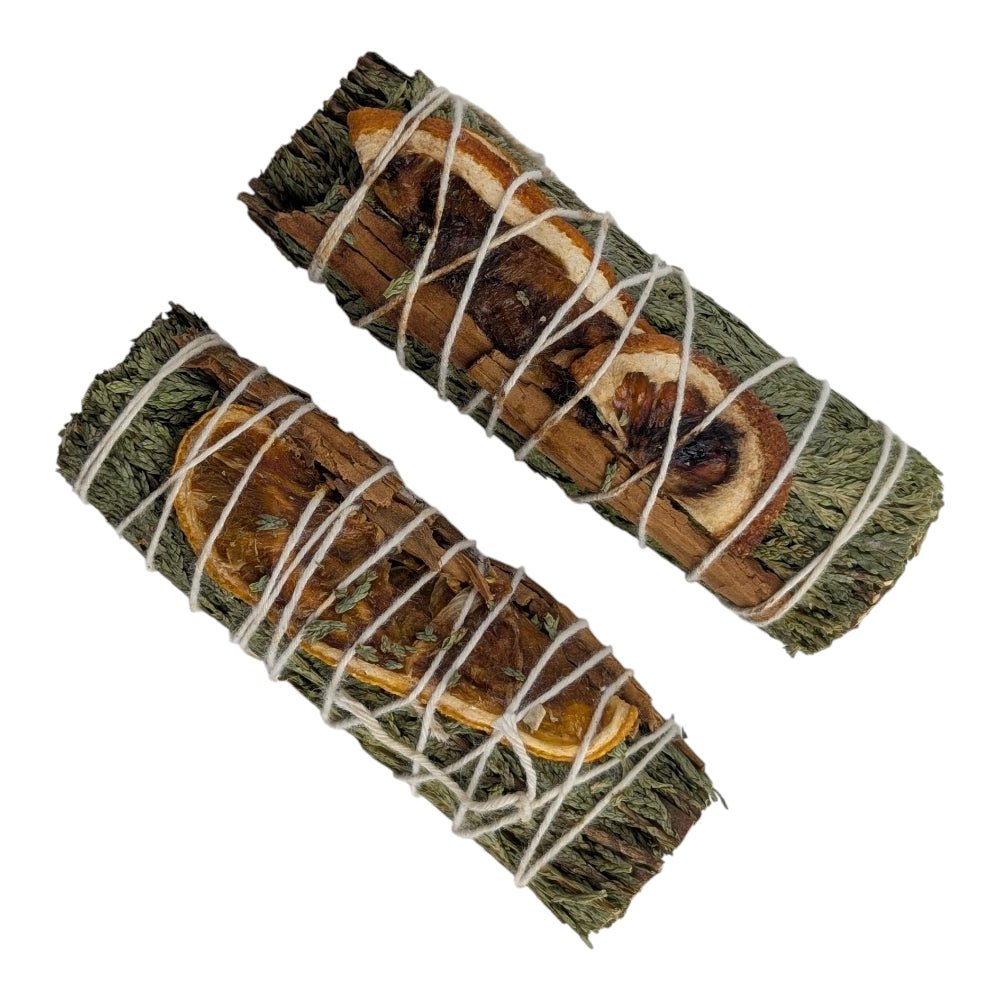 cedar orange and cinnamon smudge bundle wholesale for gift shops Canada