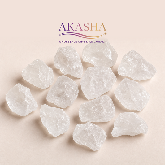 clear quartz crystals available at Akasha Wholesale Crystals Canada