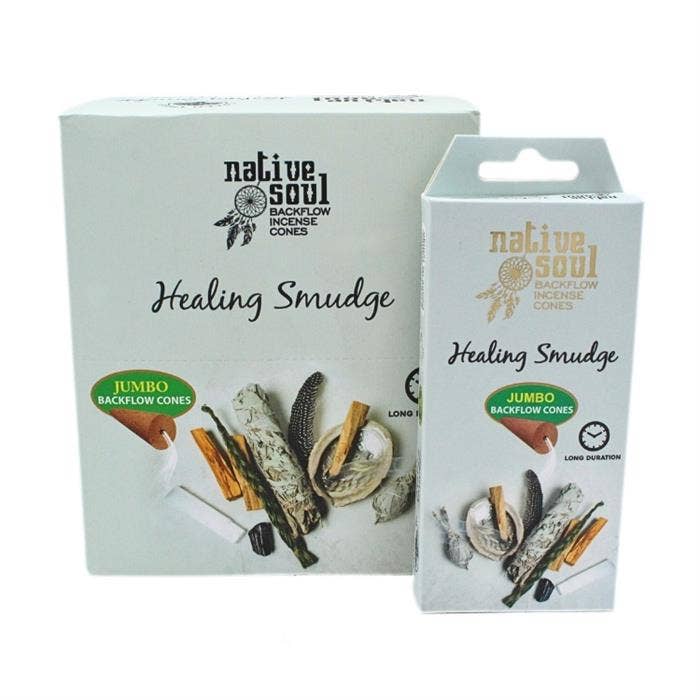 Native Soul Jumbo Backflow Cones Healing Smudge jumbo backflow cones wholesale listing