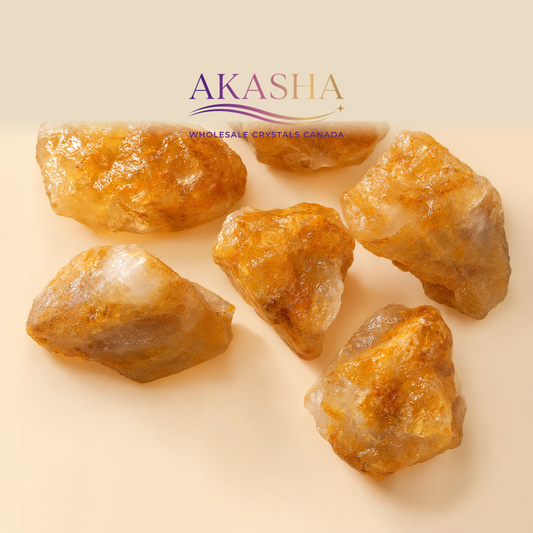raw golden healer crystals available at Akasha Wholesale Crystals Canada