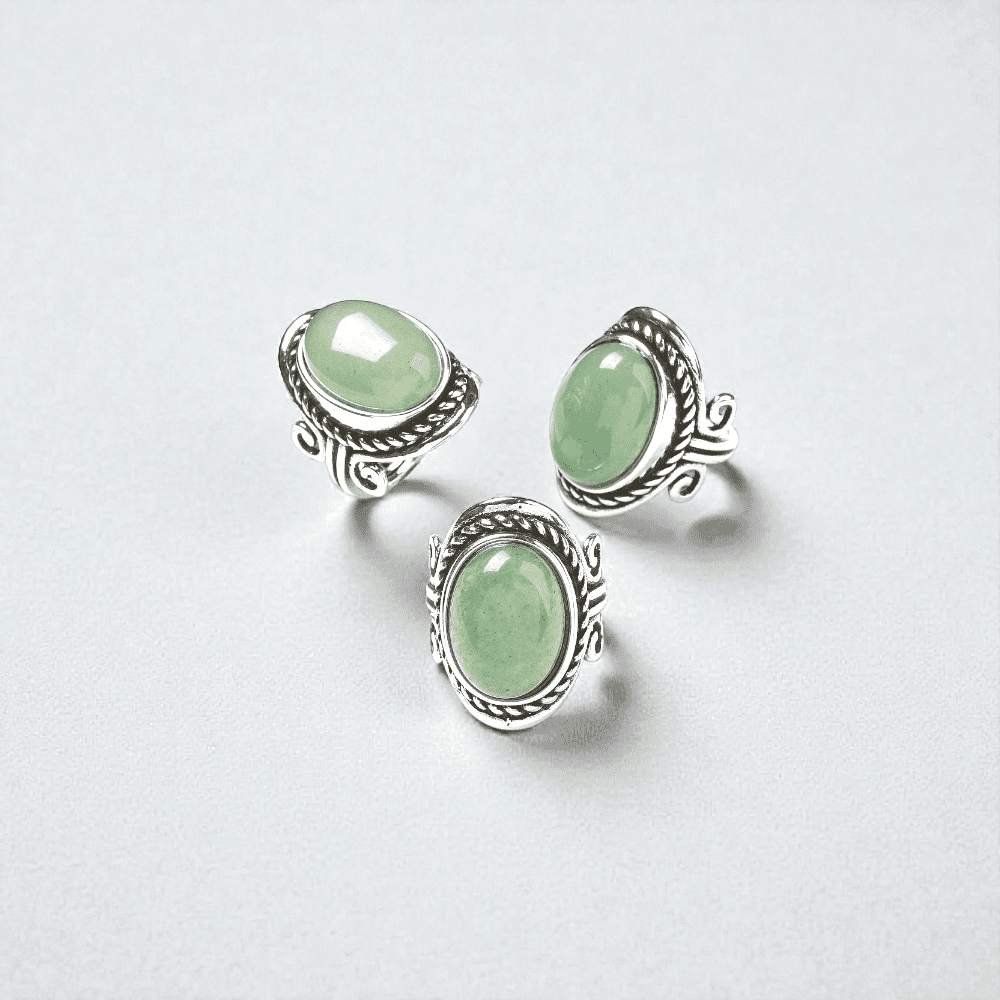 green aventurine wholesale rings available at Akasha Wholesale Crystals Canada