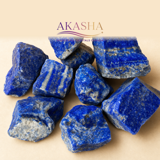 lapis lazuli crystals available at Akasha Wholesale Crystals Canada