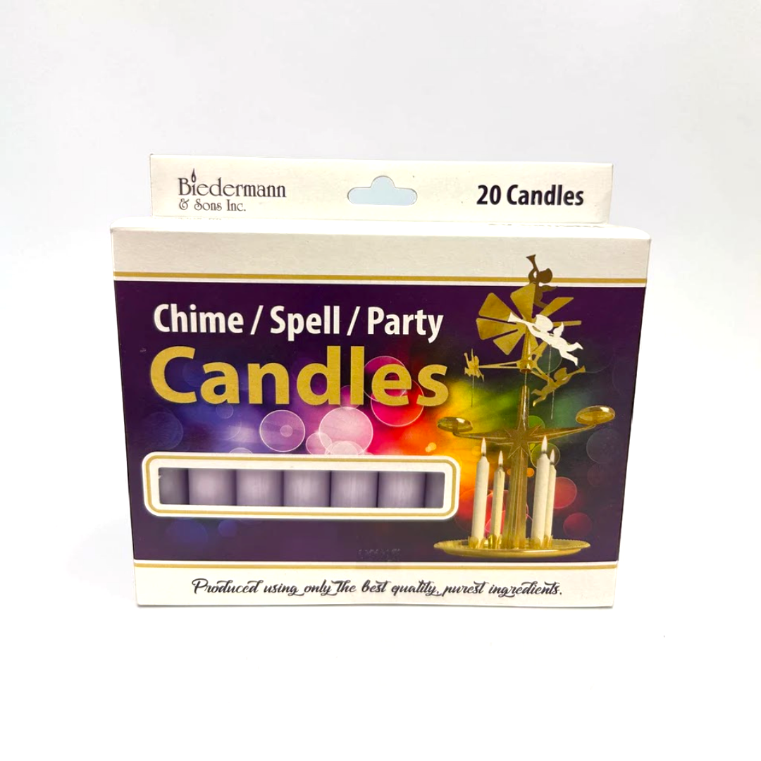 Light Purple Chime Candles Pack of 20