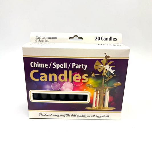 Black Chime Candles Pack of 20