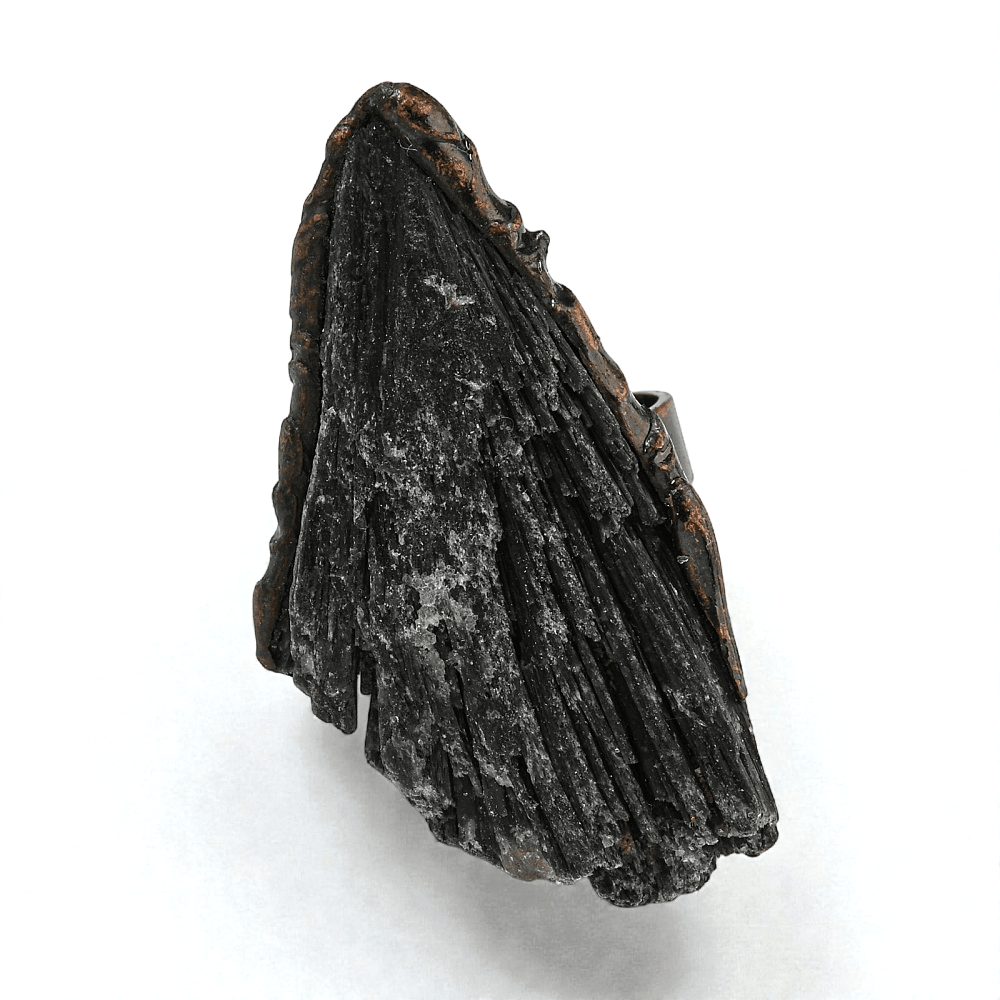 raw black tourmaline crystal blade ring wholesale Canada
