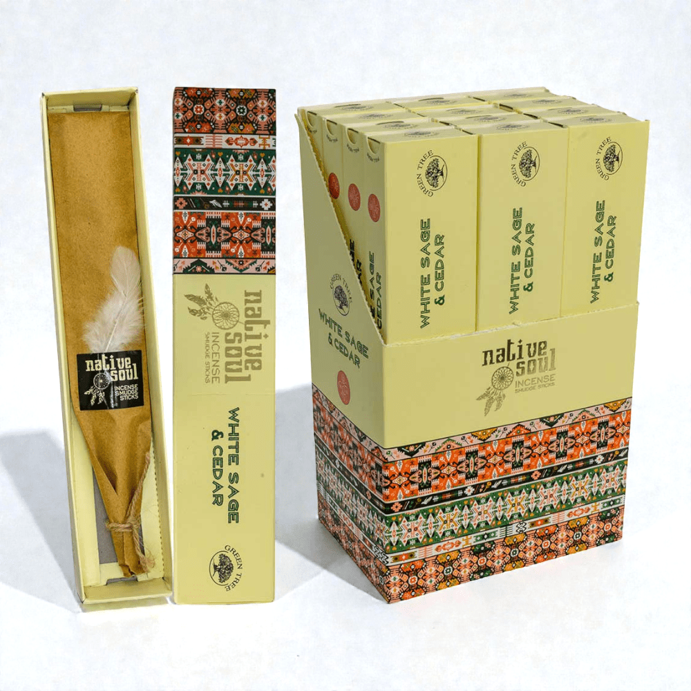 Native Soul White Sage and Cedar Incense Sticks product image