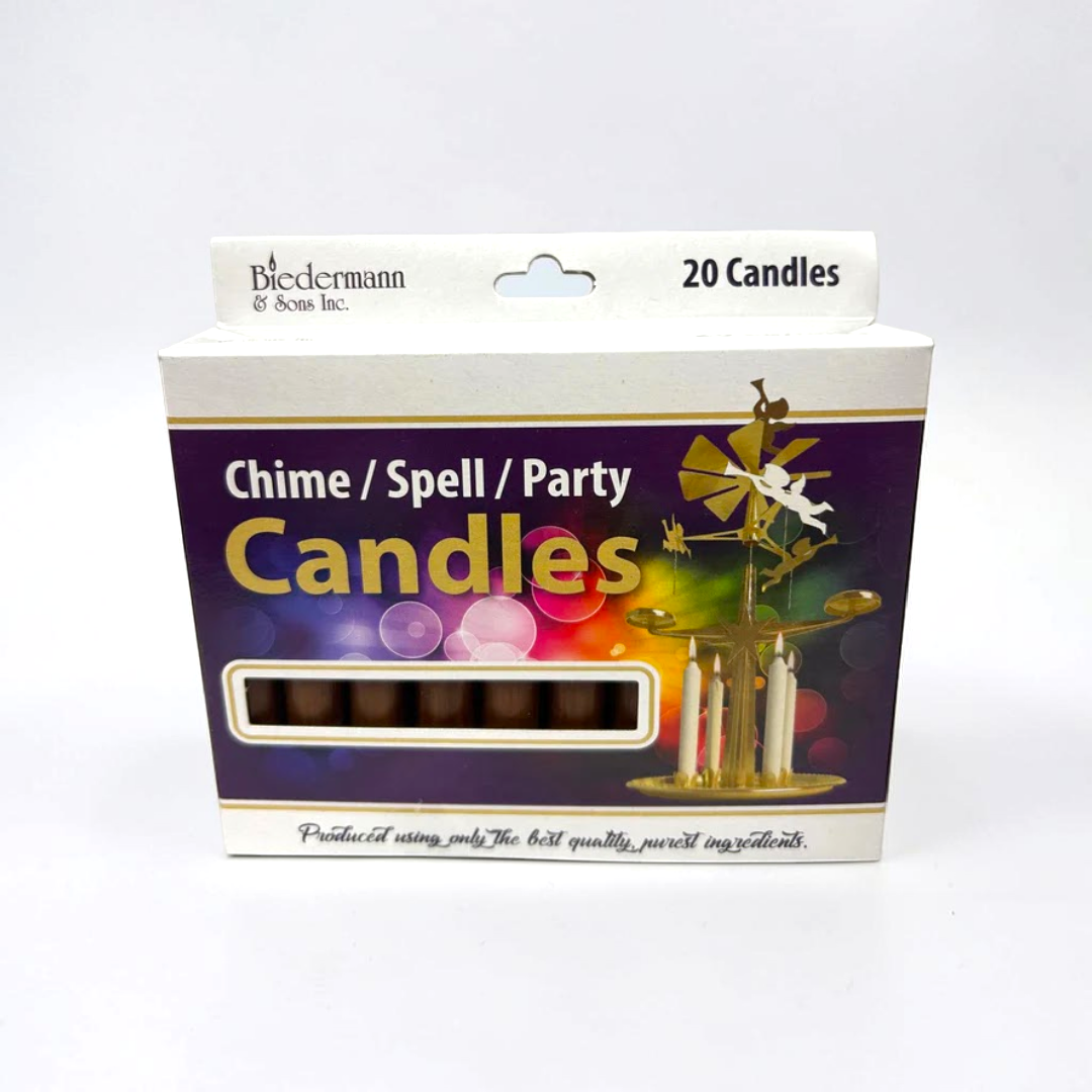 Brown Chime Candles Pack of 20