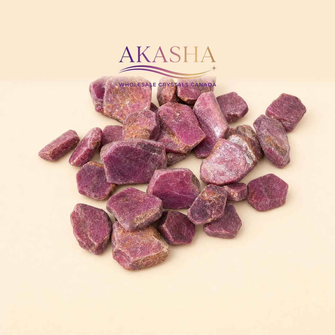 ruby crystals available at Akasha Wholesale Crystals Canada