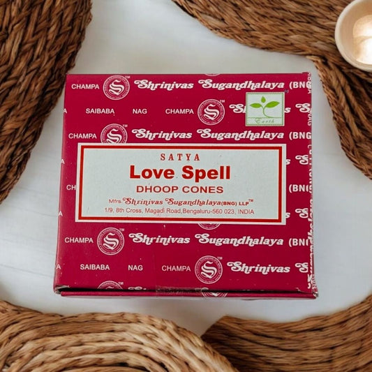 Satya Love Spell Incense Cones product image