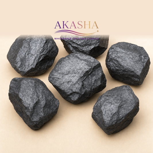 shungite crystals available at Akasha Wholesale Crystals Canada