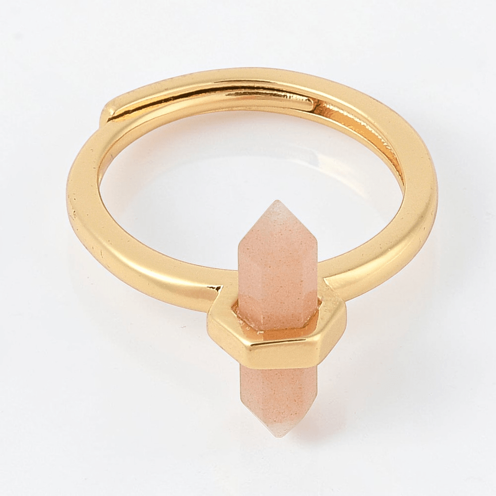 sunstone crystal ring available at  wholesale crystals Canada