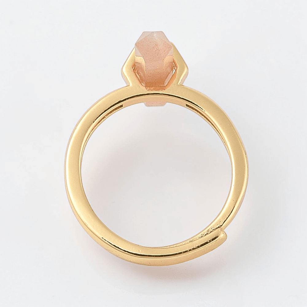 sunstone crystal ring available at  wholesale crystals Canada