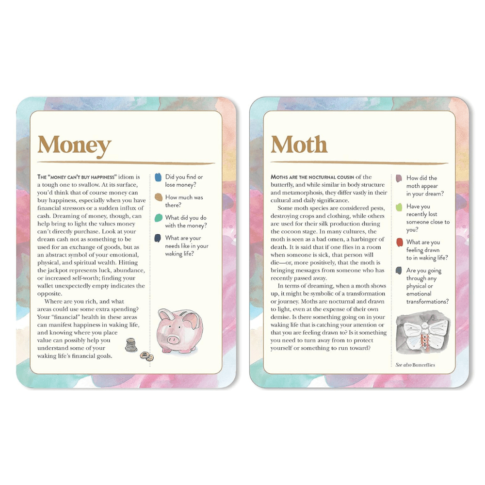 The Dream Symbols Card Deck by Nicole Chilton oracle card deck