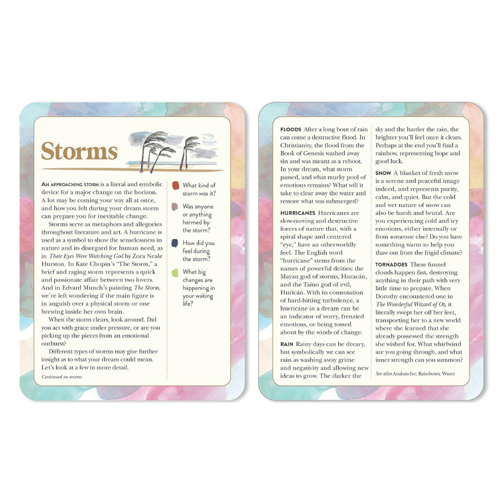 The Dream Symbols Card Deck by Nicole Chilton oracle card deck